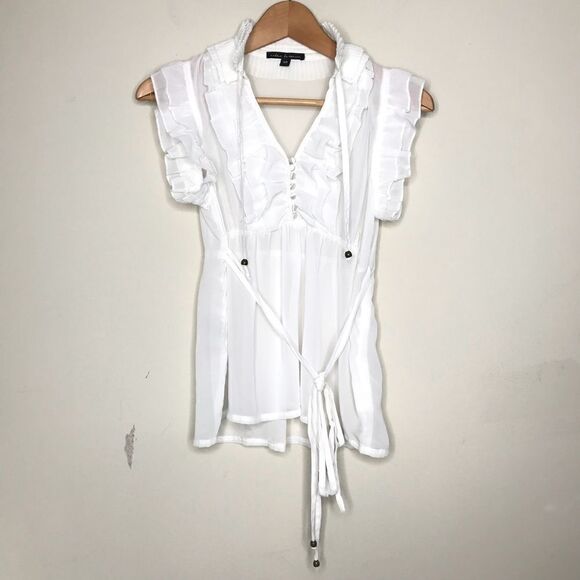 Urban Behavior Sz S White Blouse - Picture 4 of 6